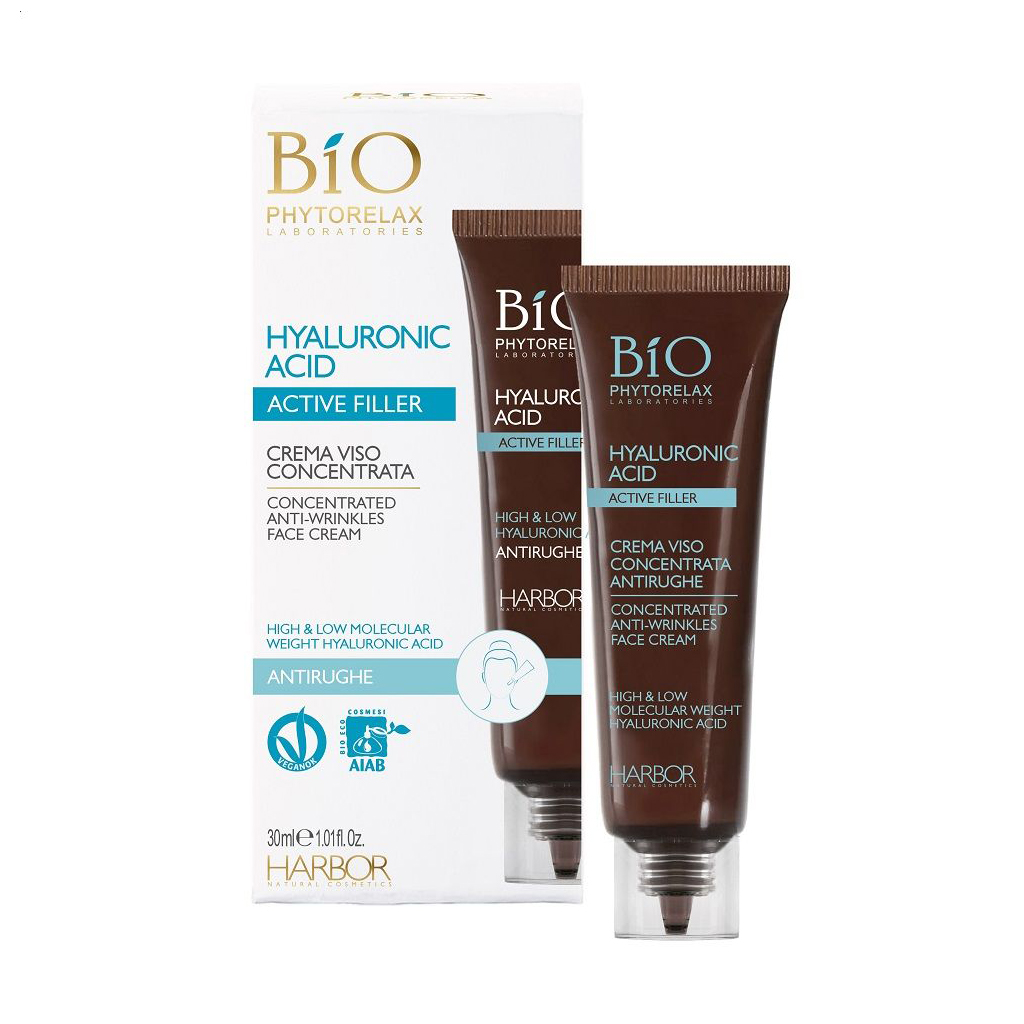 Крем-філер для обличчя Phytorelax Laboratories Active Filler Hyaluronic Acid проти зморщок, з гіалуроновю кислотою, 30 мл